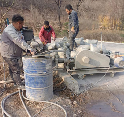 清河路面下沉注浆